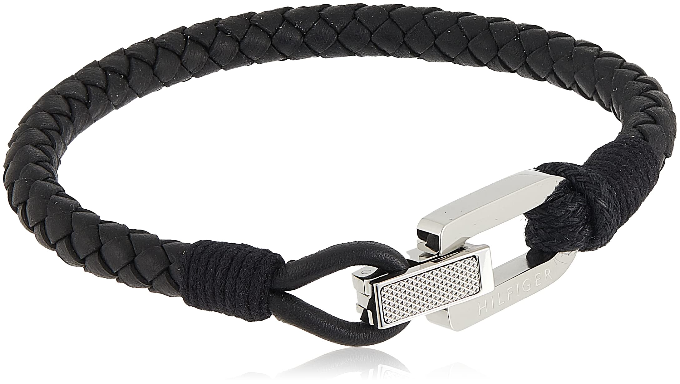 Tommy Hilfiger Jewelry Men's Leather Bracelet Black - 2701012