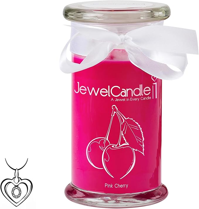 JewelCandle Bougie parfumée Pink Cherry pendentif Classic Surprise en argent Par le valeur