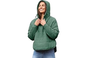 AMEBELLE Women's Oversized Hooded Puffer Jacket Quilted Jackets for Women Lightweight Winter Warm Padded Hoodies Coat