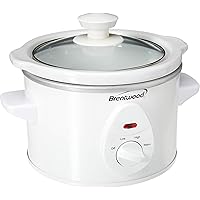 Brentwood Slow Cooker, 1.5 Quart, White