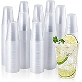 Vplus 2000 Pack 9 OZ Clear Disposable Plastic Drinking Cups for Restaurant | PP Tumblers, Heavy Duty, Durable, Ideal for Office, Business, Party, Large Gathering, Wedding, Thanksgiving, Christmas