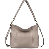 befen Genuine Leather Hobo Crossbody Bags for Women Retro Leather Purses Handbags Shoulder Bag with 2 Shoulder Straps