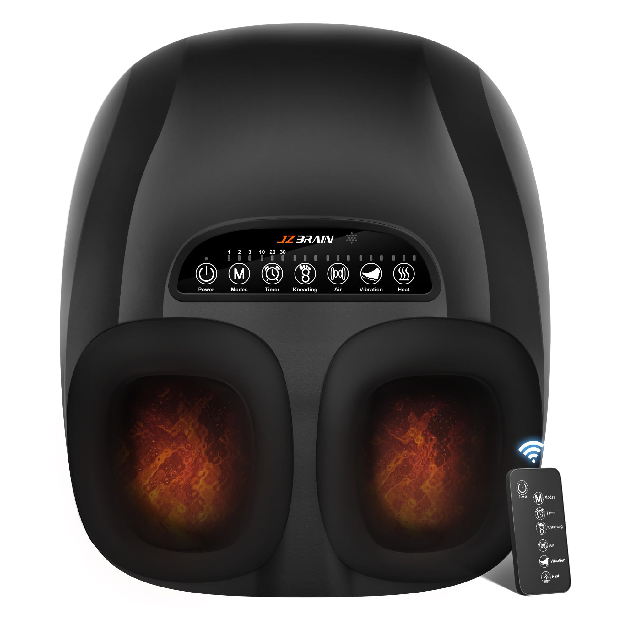 Photo 1 of JZBRAIN Shiatsu Foot Massager Machine with Heat : Deep Kneading Foot Massager with Vibration & Compression for Plantar Fasciitis & Neuropathy - Gifts for Women & Men,Relax for Home Office Use