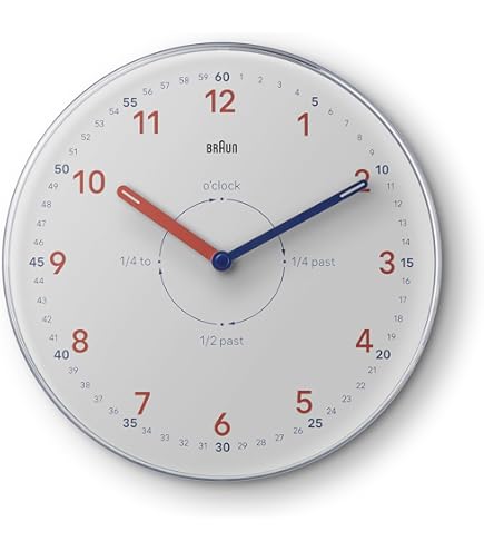 Amazon.com: Braun Classic Analogue Wall Clock with Quiet Quartz
