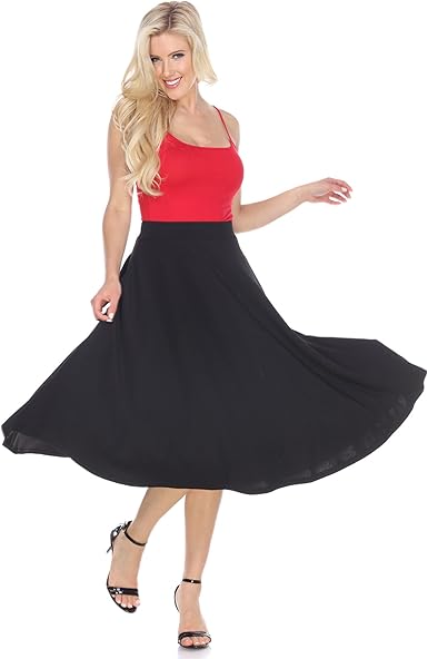 fit and flare skirt midi