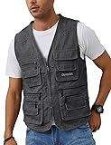 Gihuo Men's Fishing Vest Casual Utility Travel