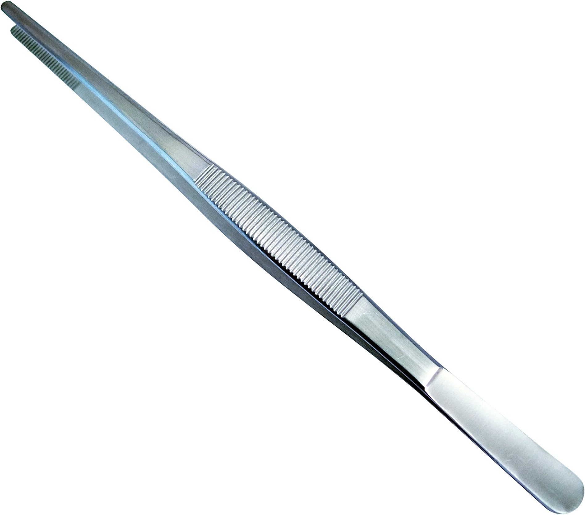 Z309 8" HEAVY DUTY STAINLESS STEEL TWEEZER REPTILE BIRD VET LIVEFOOD