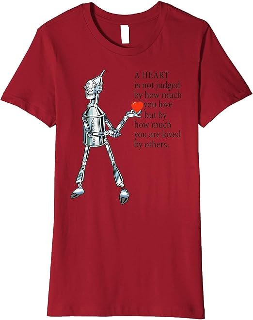 Amazon.com: Tin Man T-shirt Tin Man Heart Wisdom Cute Wizard of Oz Shirt: Clothing