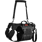 OneTigris Dog Lift Harness for Large Dogs, Dog Hip Support Brace, Full Body Dogs Lifter with Handles Invictus Multifunctional Mobility Assistance Vest for Back Legs (Black, Medium)
