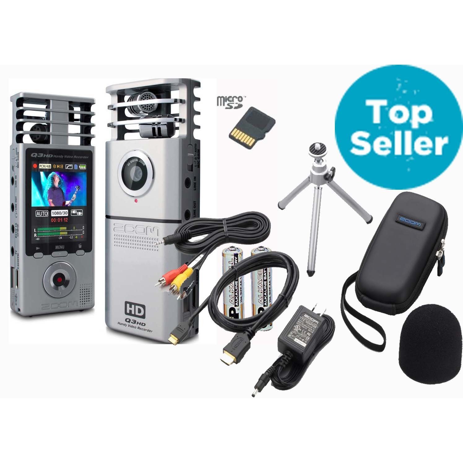 Zoom Q3 HD Recorder + 2GB Karte + APQ3HD Zubehör Amazon.de Elektronik
