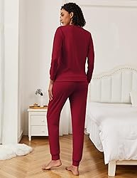 Ekouaer Womens Ribbed Knit Pajama Sets 2 Piece