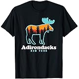Adirondack MountainsAdirondacks NY Moose Adirondacks New York Hiking T-Shirt