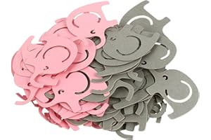 Beavorty Elephant Paper Confetti Baby Shower Decorations Gender Reveal Party Table Decor 100pcs Pink