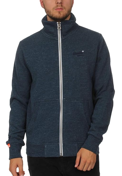 Superdry Zipper Herren ORANGE Label Track Top Washington State Blue Grit