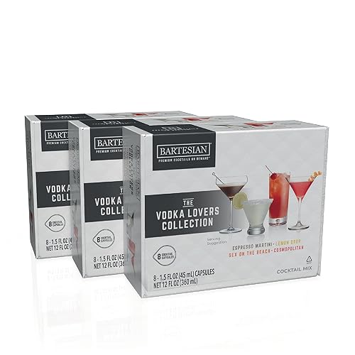 Bartesian 24-Pack Vodka Lovers Mixer Capsules for Cocktail Machine