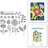 Spellbinders S6-250 Vivid Blooms Etched Dies from The Vivid Expressions Collection
