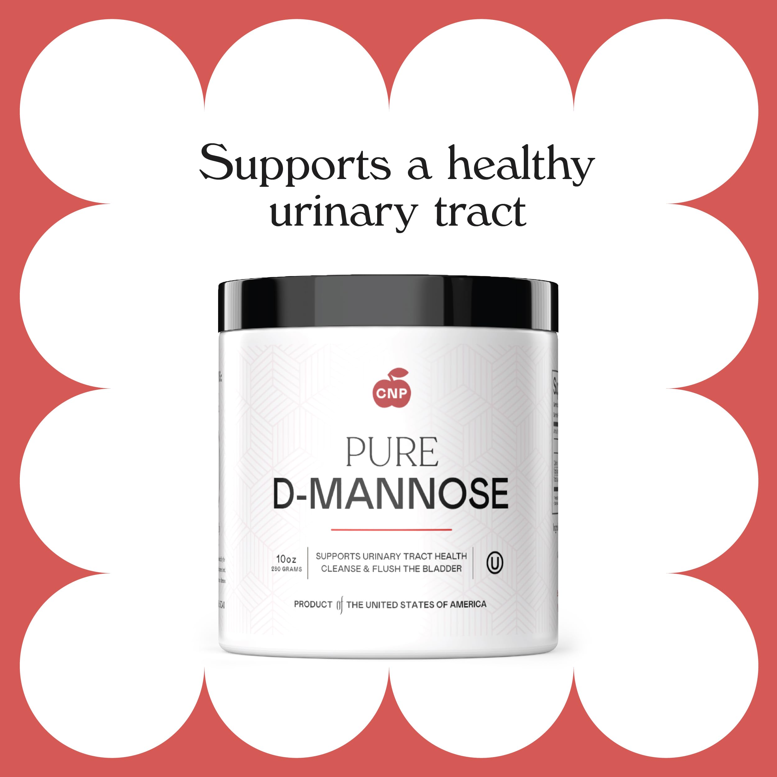Complete Natural Products Pure D-Mannose Powder Supplement - Bulk D-Mannose 8oz (227 g) 115 Servings for UTI, Bladder, & Urinary Tract Health