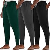 Casuallined 3 Pack Mens Cotton Sleepwear Pajamas Pants with Pockets, Soft Drawstring Lounge Bottoms Pjs for Men