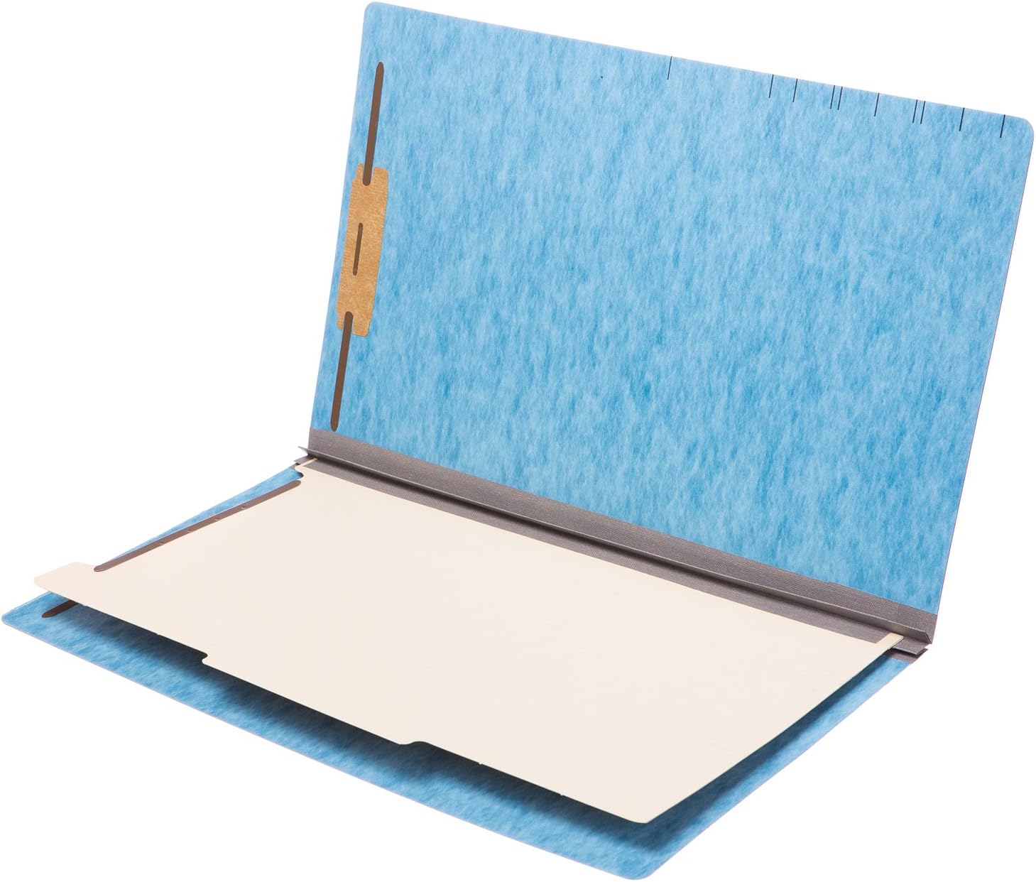 TAB Top Tab Pressboard Classification Folder 2" Expansion with 1 Divider Legal Size Blue 25/Box