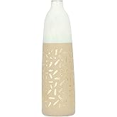 Main + Mesa Stoneware Vase with Gold Pattern