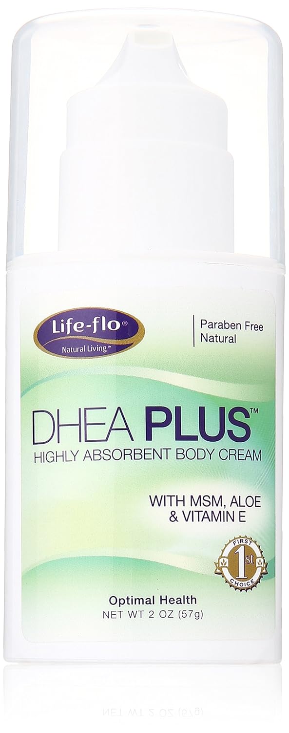DHEA Plus Cream w/Pump Life Flo Health Products 2 oz Cream