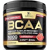 Muscle Recovery Drink Powder with BCAA, L-Glutamine & Amino Acids - Best Muscle Recovery Supplements for Post Workout - Sugar Free, Branched Chain Amino Acid Supplement for Women & Men - 45 Servings