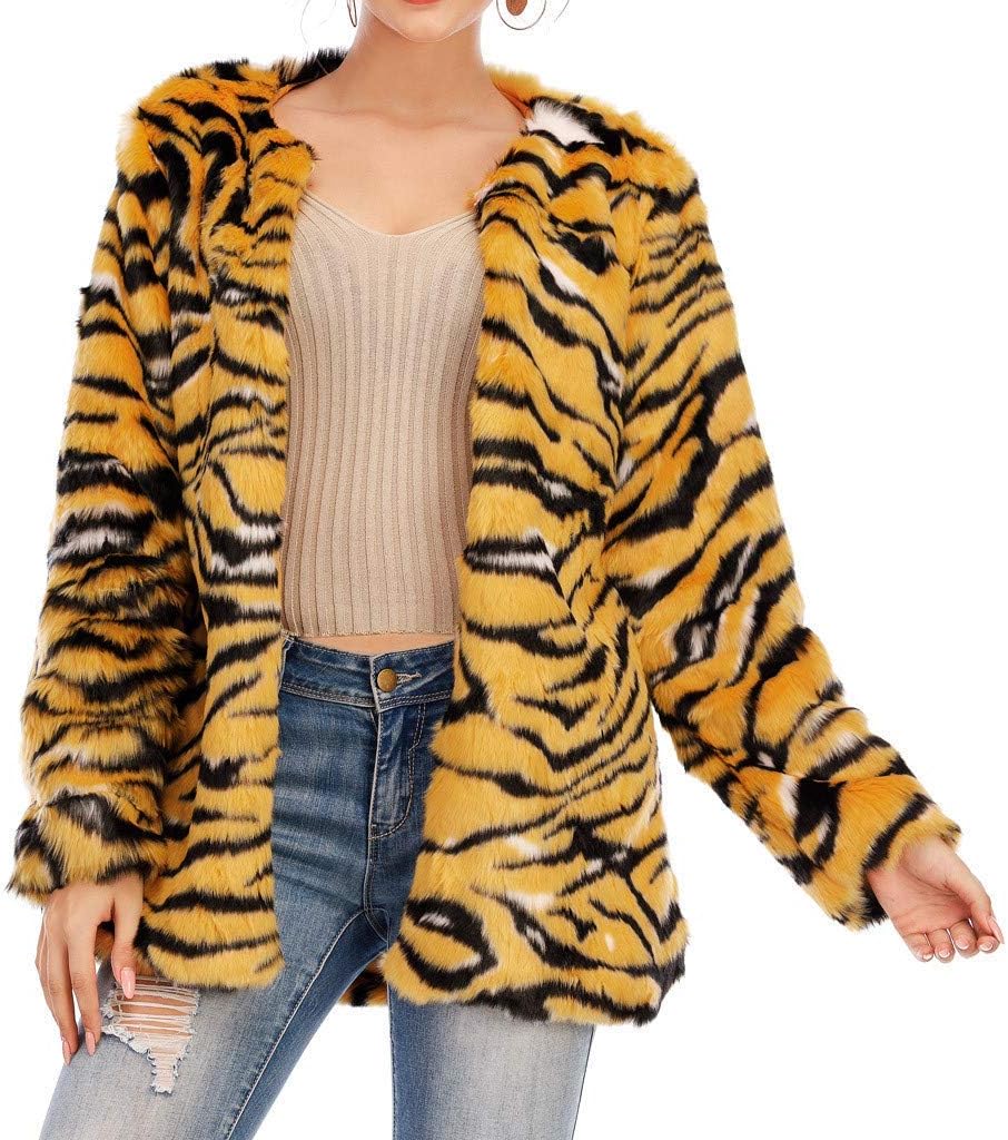 fghvcbnghf Faux Fur Jacket Women's Plush Waistcoat Body Warmer Coat