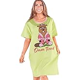 Lazy One Nightshirts for Women, Cute Nightgown for Women, Animal Designs