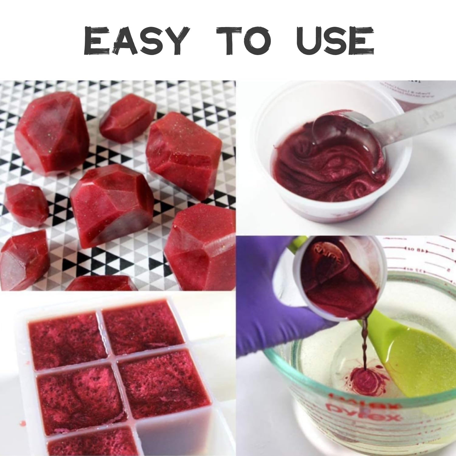 Mica Powder for Epoxy Resin - 36 Colors 180g/6.4oz Pigment Powder Set, Non-Toxic Mica Powder for Soap Making, Candle Making, Lip Gloss, Natural Pigment for Slime