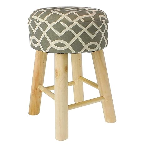 Designer Hocker Holz - The Black And White Patterns