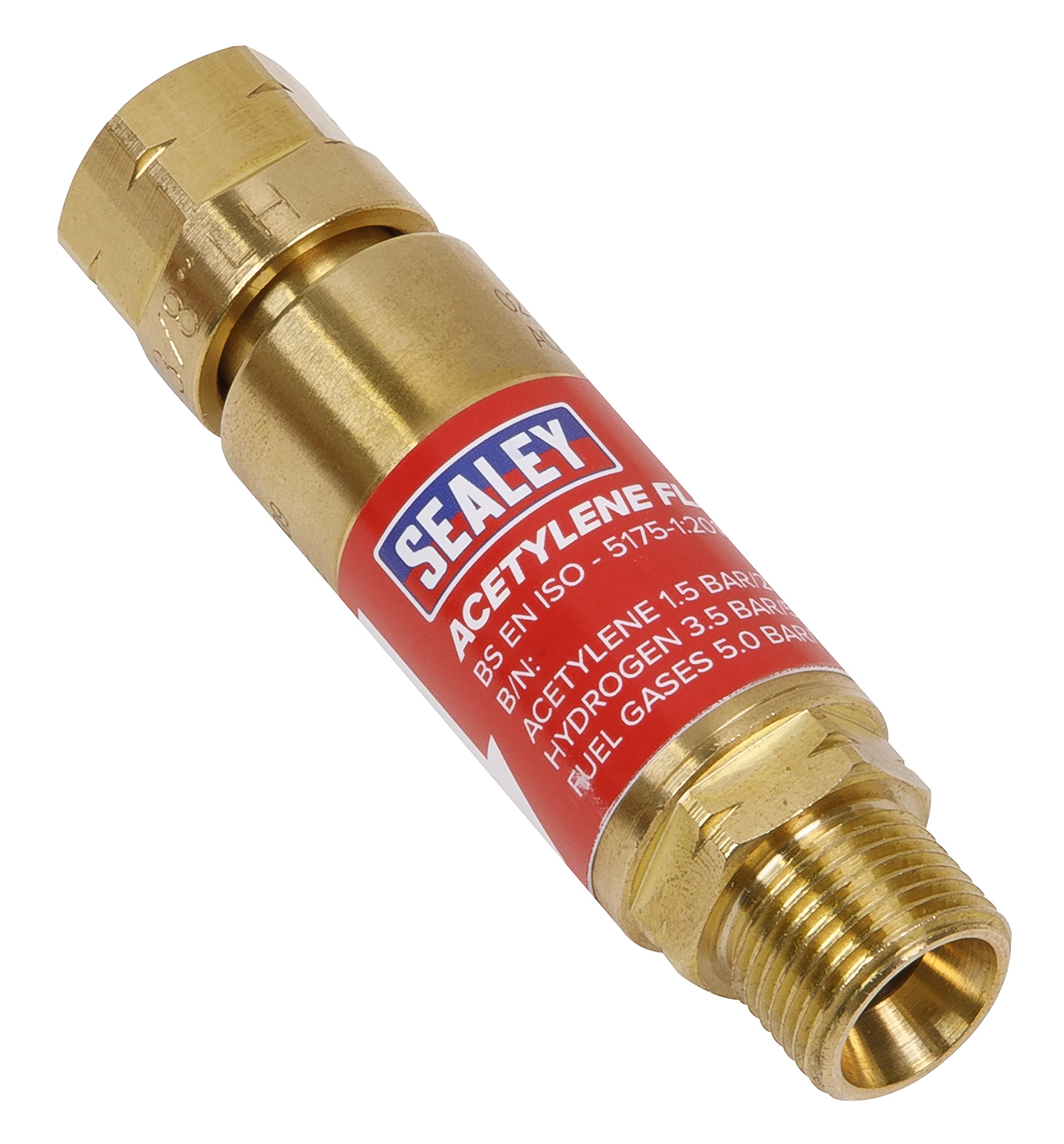 Sealey Acetylene Flash Back Arrestor, in-line, 3/8"BSP Male/Female - SGA4/FBA