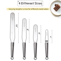 Cake Frosting Spatula Set, 4 6 8 10 Inch Straght