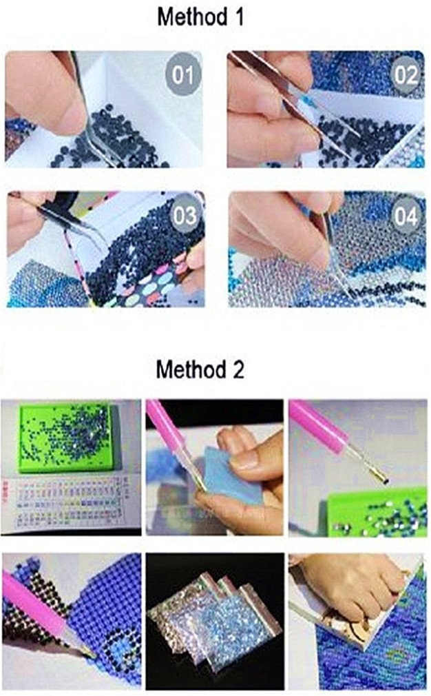Diamond Painting Kit 5D – Motivo Lupo Full Drill – Con Tela, Strumenti E Diamanti Inclusi – Regalo Creativo