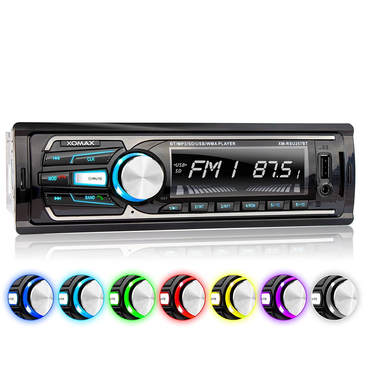 XOMAX XM RSUBT Autoradio DIN single DIN Tamaño de montaje estándar 