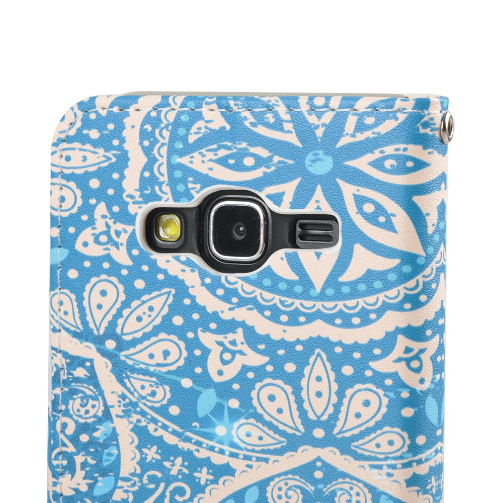 J3 2016 Case, MagicSky Galaxy J3 Wallet Case Folio Flip Premium PU Leather Case Cover with Card Holder Slot Pockets, Wrist Strap, Magnetic Closure For Samsung Galaxy J3 (2016) SM-J320 5.0\