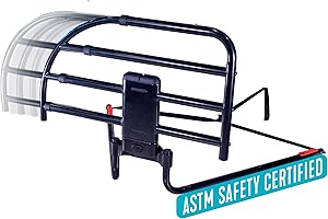ABLE LIFE COMFORTABLY INDEPENDENT Able Life Click-N-Go Extendable Bed Rail for Wood Adjustable Bed Frames. Removable Bed Handle for Elderly Adults and Seniors, Fits King, Queen, Full, and Twin Beds, ASTM Safety Approved Bedrail
