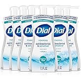 Dial Antibacterial Defense Foaming Hand Soap + Aloe, Fragrance Free, 7.5 Fl Oz (Pack of 6), Dermatologist-Tested Hand Wash, Gentle on Skin