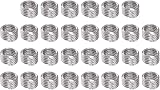 sourcing map 30pcs 3/8-16 UNC Wire Thread Inserts 9.5mm 1D 304 Stainless Steel view 1