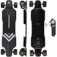 Electric Skateboard with LCD Remote Control，V5 & G5 & Off-Road Electric Longboard with Light for Adults, 1650W Dual Motor, 27 MPH & 18 Miles Range, 7+2+2 Maple and Fiber Glass Up to 330 lbs