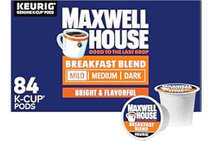 Maxwell House Breakfast Blend Mild Roast K-Cup Coffee Pods, 84 ct Box