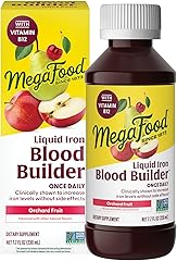 MegaFood Blood Builder Liquid Iron Supplement for Women, Men & Kids, Clinically Shown to Increase Iron Levels Without Constip
