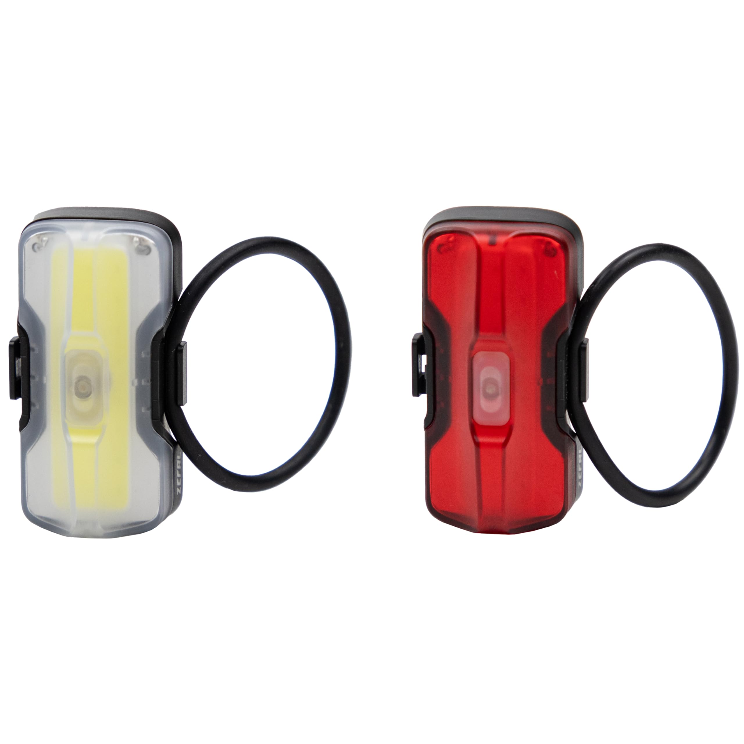 ZEFAL Pack Vision F20 Front Light + Vision R20 Rear Bike Light - Front and Rear Bicycle Light Rechargeable USB-C - Front and Rear Bicycle Light - 20 + 20 Lumens, Black