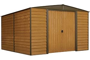 Arrow WR1012 Woodridge EG Steel Storage Shed, 10 by 12-Feet