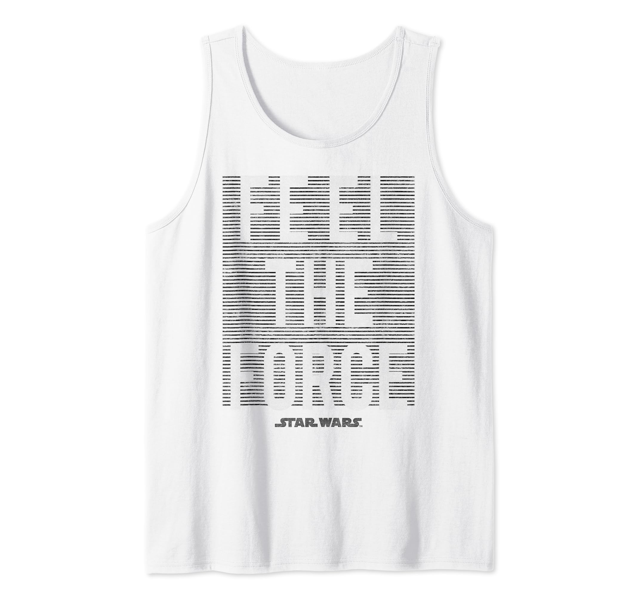 Star Wars Last Jedi Force Feels Lines Stamp Tank Top