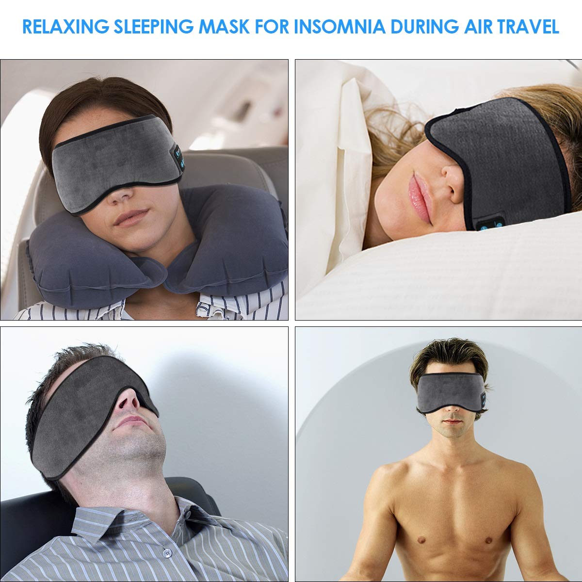 Rug Pads Home Yuniroom Bluetooth Sleeping Eye Mask Headphones Wireless
