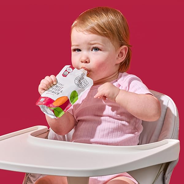 SERENITY KIDS, BABY FOOD SWEET POTATO SPINACH ORGANIC, 3.5 OUNCE
