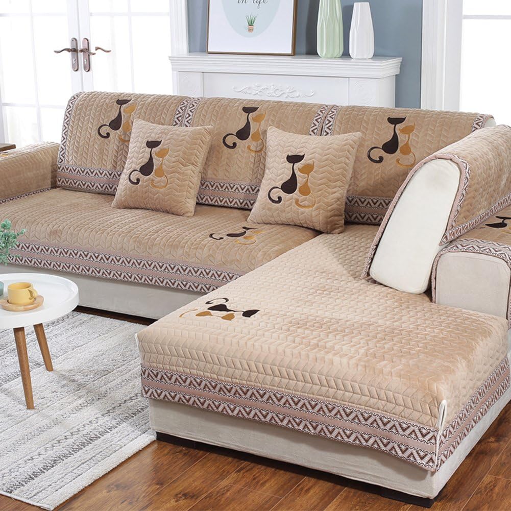 JiaQi Felpa Universal Protector para sofás,Protector de los Muebles