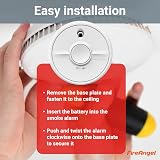 FireAngel SB1-R Smoke Alarm Toast Proof Optical 9V Battery 3 Year Warranty view 4