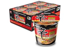 Nongshim Shin Black Noodle Soup, Spicy, 3.56 (Pack of 6)