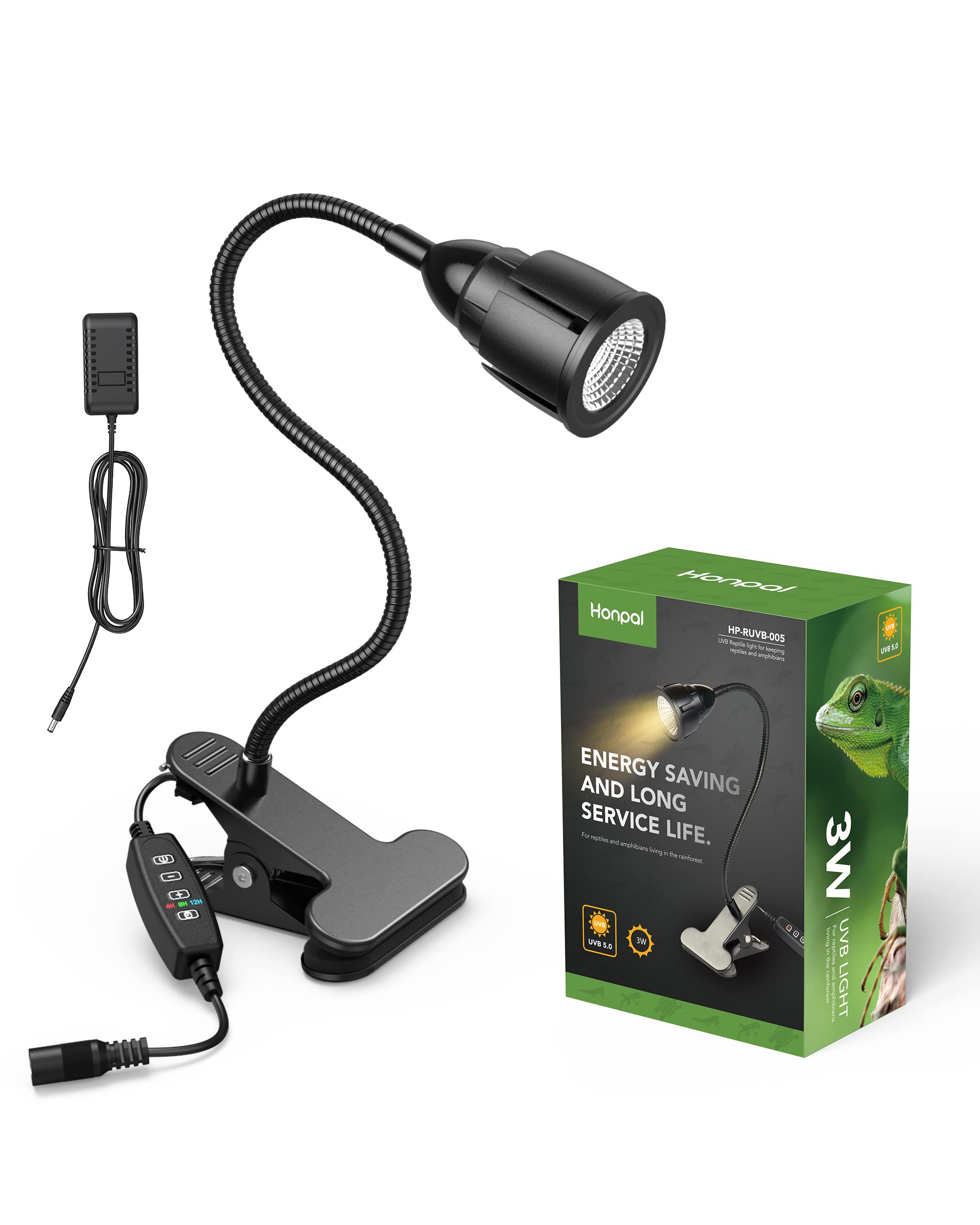 Mua Honpal LED Reptile Heat Lamp 3W UVB & UVA Reptile Light for